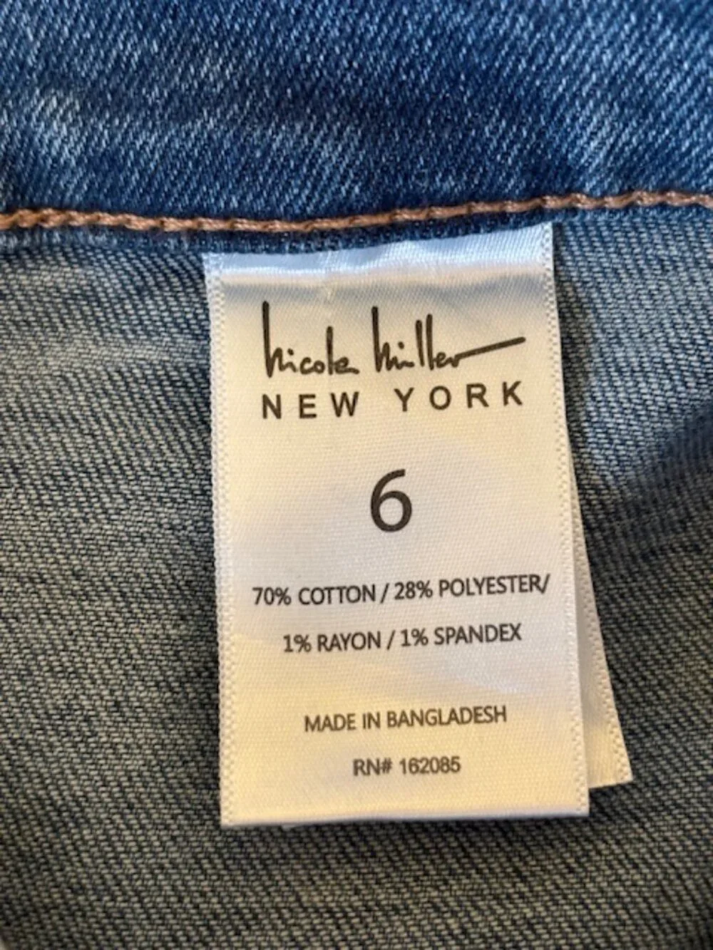NWT Nicole Miller New York Soho High Rise Bootcut Jeans Women's Size 6 - Picture 9 of 11